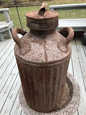  SUPER SERVICE Ellis Co & Sons Philadelphia 10 Gallon Heavy Metal Oil Gas Can • $99.99