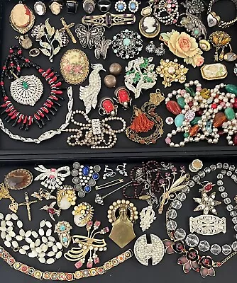 USA Only -Atq Deco Victorian Vtg WEAR CRAFT REPAIR Jewelry Lot Goldfill Silver • $93