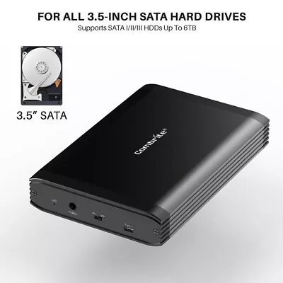 3.5  USB-C 3.0 HDD Combrite Hard Drive Enclosure Type-C To SATA Portable Caddy • £24.85