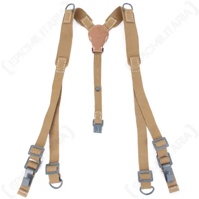 DAK Canvas Webbing Y-Straps - WW2 Repro German Army Afrika Korps Suspenders • $42.89