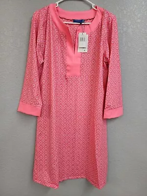 Cabana Life Coral Tide Tunic Dress UPF 50+ Sun Protection Womens Size XL • $39.99