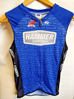 Voler Hammer Nutrition Kids 2XL Youth  Aero Grid Raglan Triathlon Top NEW Blue • $39.99