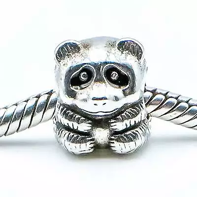 Pandora Panda Sterling Silver Charm With Black Enamel • £47.50