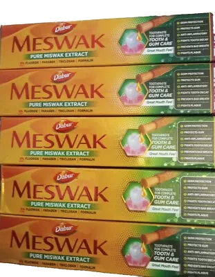 Lot 5 Dabur Meswak  Toothpaste Complete Tooth & Gum Care 8/24 • $38.83