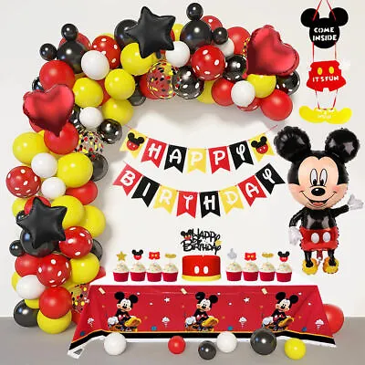 Mickey Mouse Birthday Decorations Balloon Arch Garland Kit  • $29.99