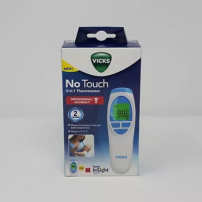 Vicks NO TOUCH THERMOMETER 3 In 1 Professional Accuracy Fever Baby SEALED • $17.47