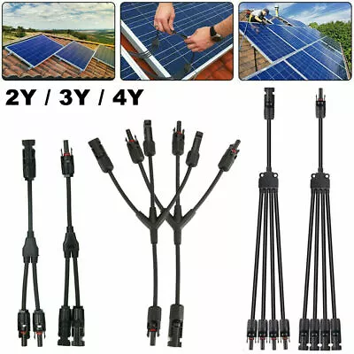 Solar Panel For MC4 Y-Branch Cable Connector Splitter/Coupler Series Connection • $11.89