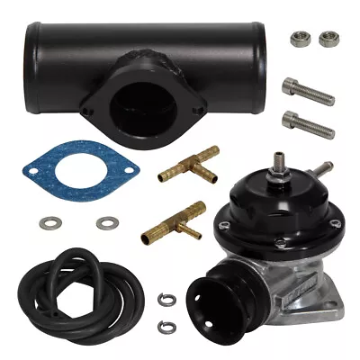  Type-S 10PSI Adjustable Turbo Blow Off Valve BOV+ 2.25  57mm Flange Pipe Black • $69.29