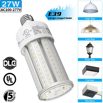 36W LED Corn Retrofit Light Bulb 5000K E39 Mogul Base Warehouse Parking Lot Lamp • $26.29