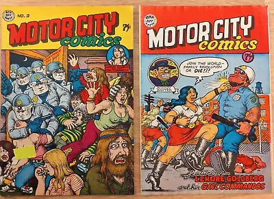 Motor City Comics #1 & #2 ALL CRUMB • $12