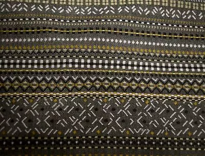 $24.99 • Buy Keating 6616 Forest Grey Tan Southwestern Ethnic Stripe Sunbrella Outdoor Fabric