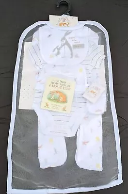 New! 'Guess How Much I Love You' 6pc Baby Shower Gift Set Layette White Unisex • £19.95