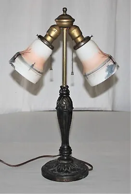Vintage D. M. Company #50  2 Light Table Lamp /Taunton Mass. • $77.44