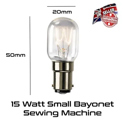 £3.95 • Buy Sewing Machine Bulb - Appliance Lamp - Small Bayonet SBC B15 240v *UK Stock*