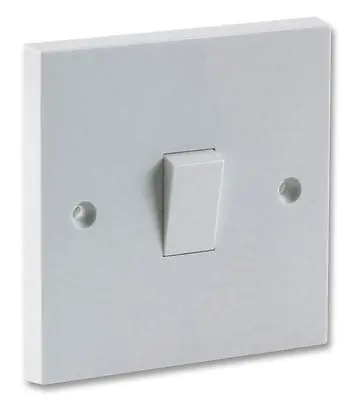 Light Switch Electrical Mains Socket Back Box Finger Plate Single Double Metal • £3.19