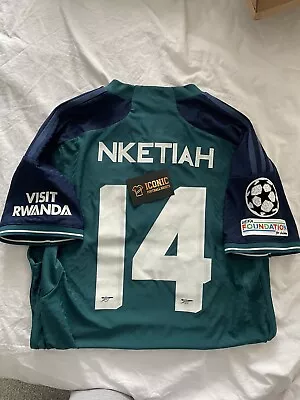 Arsenal Eddie Nketiah Match Worn Shirt V Sevilla Away 2024 Champions League • £750