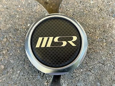 Msr Custom Wheel Center Cap Gun Metal Finish Carbon Fiber Effect 3213 • $13.90