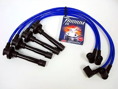 Vms Honda Del Sol B16 Si Racing 10.2mm Spark Wires & Ngk V-power Plugs Set Blue • $54.88