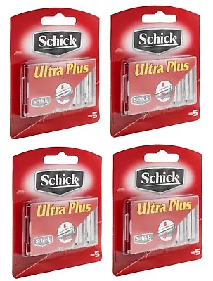 $33.99 • Buy Schick Ultra Plus Razor Blades/Cartridges 20 Pack 100% Brand New
