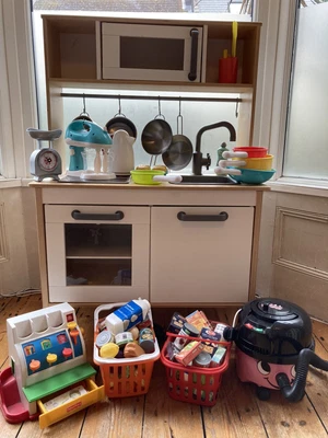 £30 • Buy Ikea Duktig Play Kitchen & Fisher Price Accessories Baking Set , Till  & Hetty