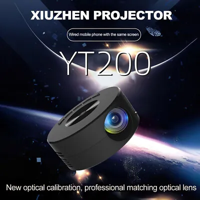 $50.99 • Buy 1080P Mini Projector LED HD Home Cinema Portable Home Theater Projector