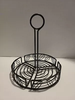 Olympia Wire Round Metal Tabletop Restaurant Condiment Menu Holder Caddy • $14.99