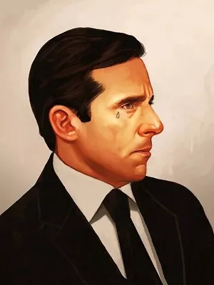 Mike Mitchell Michael Scott The Office Portrait Art Print Movie Poster • $188