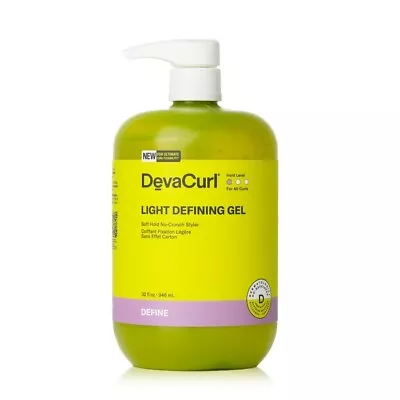 DevaCurl Light Defining Gel Soft Hold No-Crunch Styler 946ml Mens Hair Care • $88.35