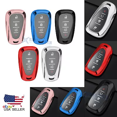 2X TPU Full Seal Remote Key Fob Holder For Chevy Camaro Cruze Malibu Sonic Bolt • $8.99