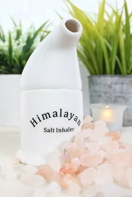 Himalayan Salt Inhaler Pipe & Salt  - For Healthy Breathing • £19.99