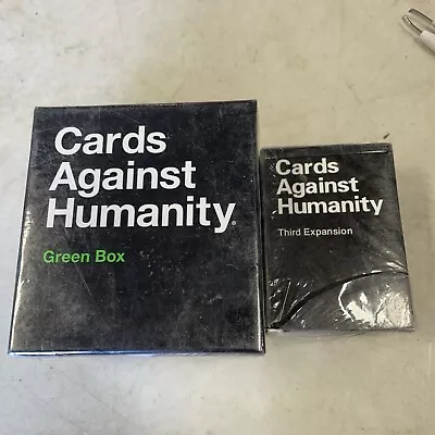 Cards Against Humanity Green Box & Third Expansion Pack New Factory Sealed • $34.18