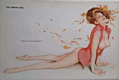 Alberto Vargas Original Pinup Cartoon Art - I'm Just A Fall Girl - Excellent • $5.99