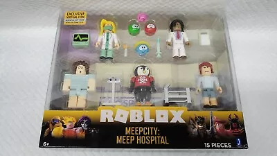 ROBLOX MeepCity: MEEP HOSPITAL 15 Piece Playset W/Exclusive Virtual Item 19852 • $18.99