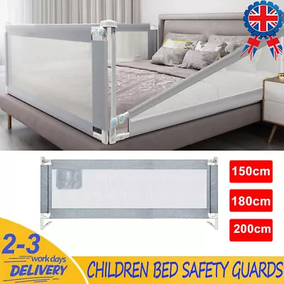 150/180/200 Cm Toddler Bed Rail Safety Guards Baby Protection Adjustable Height • £17.99