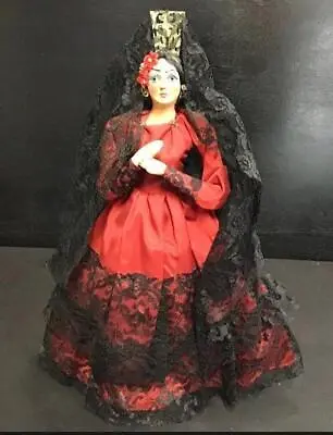 Firm. Vintage Flamenco Dancer Doll Approx 13” Tall • $14