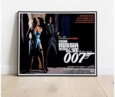 JAMES BOND FROM RUSSIA WITH LOVE #4 SEAN CONNERY REPRO Film Poster 30  X 24  • £11.99