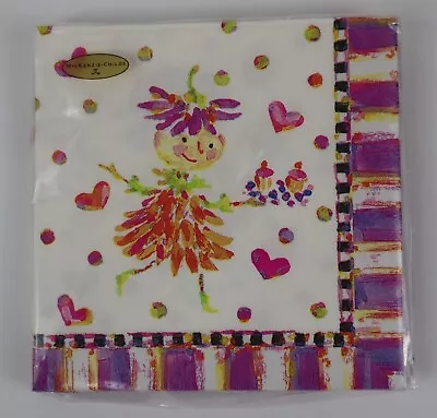 Mackenzie Childs Paper COCKTAIL Napkins PIXIE PARTY Fairy Pack Of 20 SEALED! • $19.99