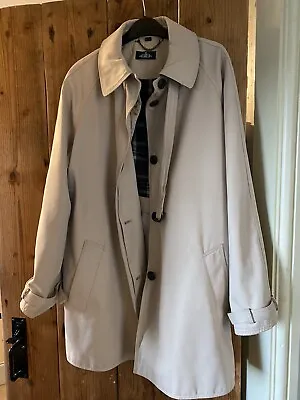 Ladies Beige Designer Short Trench Coat Jacket Size 14 By David Barry • £30