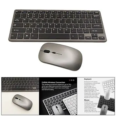 $19.59 • Buy Wireless Gaming Keyboard And Mouse Bundle Silent Buttons For Home Office PC
