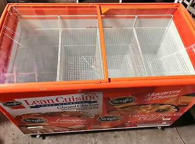 500 L  FREEZER DISPLAY CHEST 17.5 Cubic Ft  2 Sliding Glass 4 Baskets By Siltal • $500