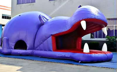 40x25x20 Commercial Inflatable Hippo Bounce House Slide Zoo Castle Moonwalk Jump • $10500