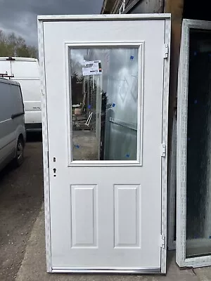 Opening Out 1003-2095  New White Composite Rear /garage Door In  Upvc Frame • £395