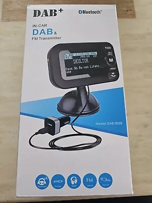 In Car Dab+ Receiver Bluetooth FM Transmitter DAB-105b • £27.99