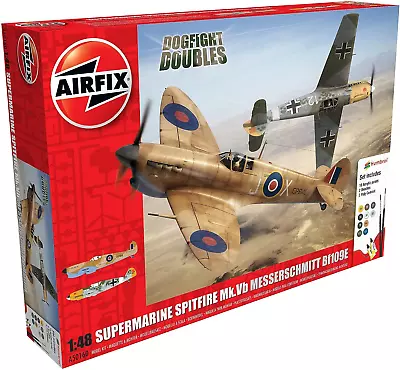 Airfix 1:48 Supermarine Spitfire Mk.Vb/Messerschmitt Bf109E Gift Set • $48.11