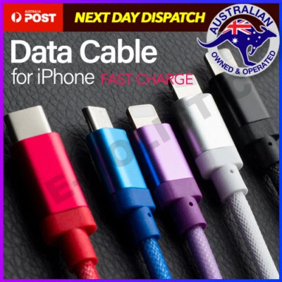 $7.95 • Buy FAST CHARGE Cable USB Charging Cable Data Sync Cable Charger For IPhone