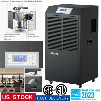 232 Pint Commercial Dehumidifiers For Basements & Drain Hose In Area 8000 Sq.Ft • $689.99