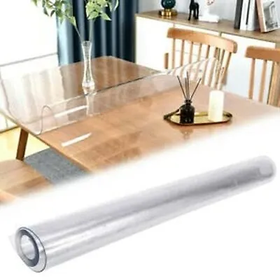 Clear PVC Table Protector / Waterproof Table Cover - 2mm Thick 1m(W) X 1.95m(L) • £49.99