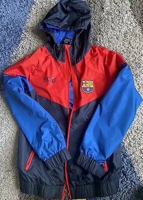 FC Barcelona Windbreaker Jacket Size Small • $17.99