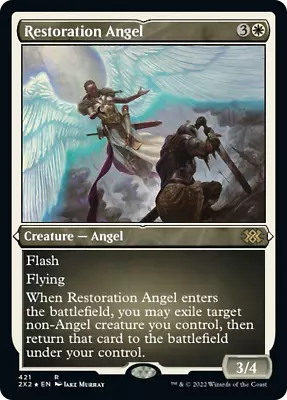 Restoration Angel (ETCHED) FOIL Double Masters 2022 NM Rare Etched CARD ABUGames • $4.49