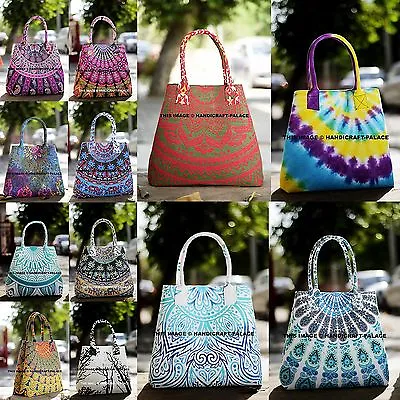 Women Accessories Shoulder Bag Mandala Bag Cotton Shopping Bag Indian Tote Bag • $38.49